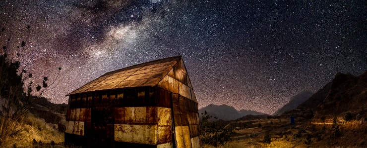 Stargazing in the desert