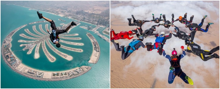 Skydiving at Skydive Dubai 