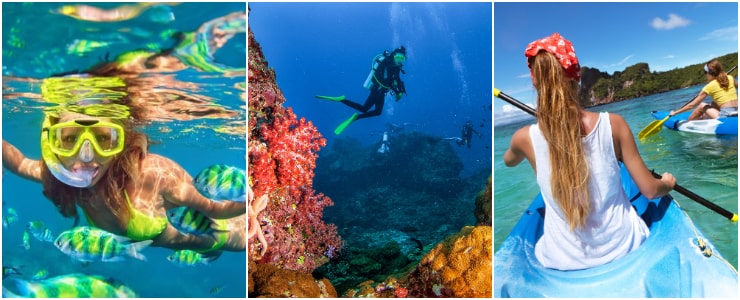 water activities in Phi Phi Islands