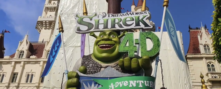 shrek 4 d adventure universal studios singapore