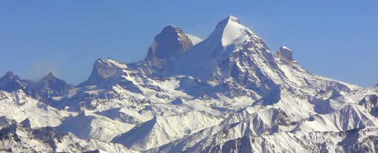 Mountain Kun Peak in ladakh