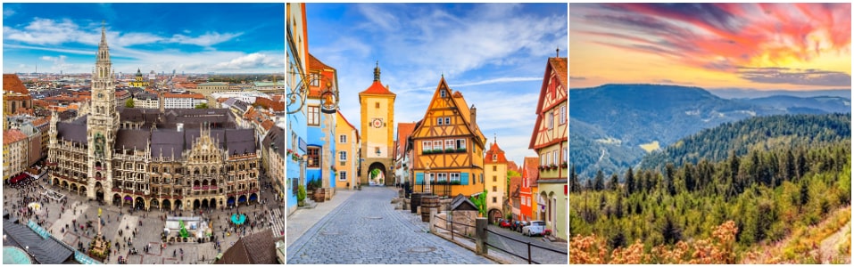 Munich, Rothenburg ob der Tauber And Black Forest