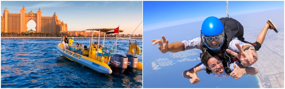 Palm Jumeirah Island Excursion And Thrilling Skydiving