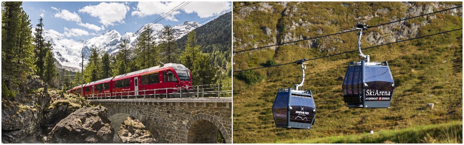 Cómo moverse en Graubünden